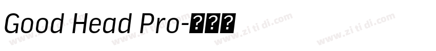 Good Head Pro字体转换 Good Head Pro字体转换